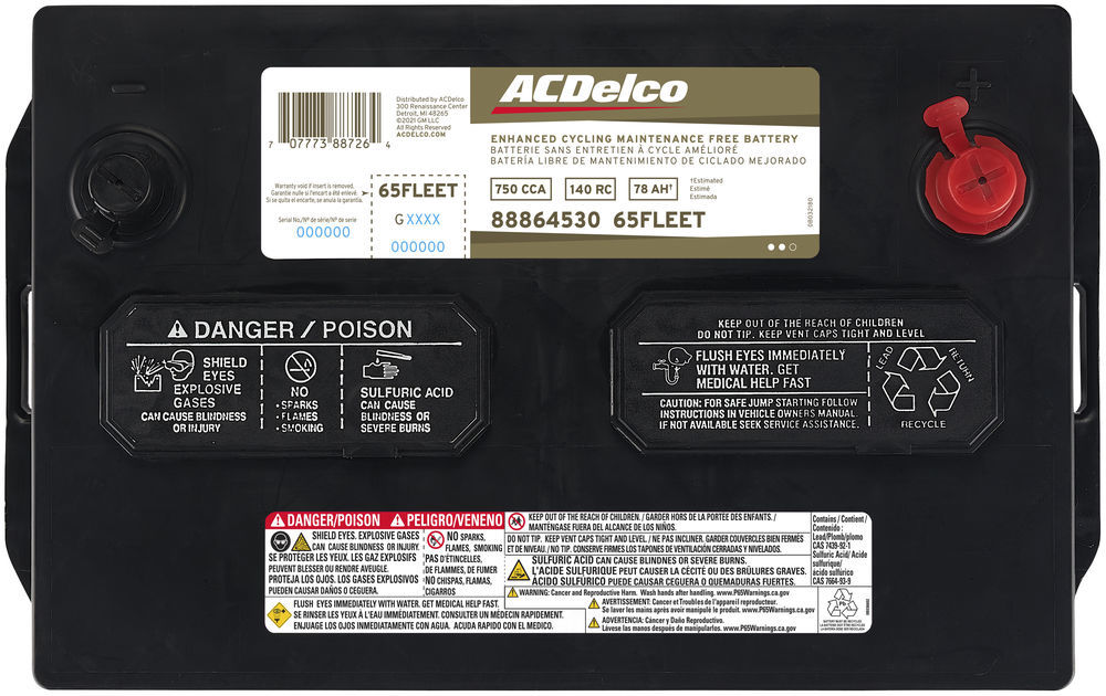 ACDelco 65FLEET | 1-800-Battery