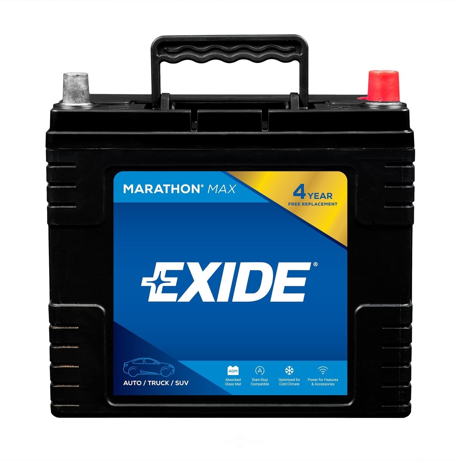 EXIDE MARATHON MAX AGM 4 YEAR AUTOMOTIVE BATTERY Exide MX51R
