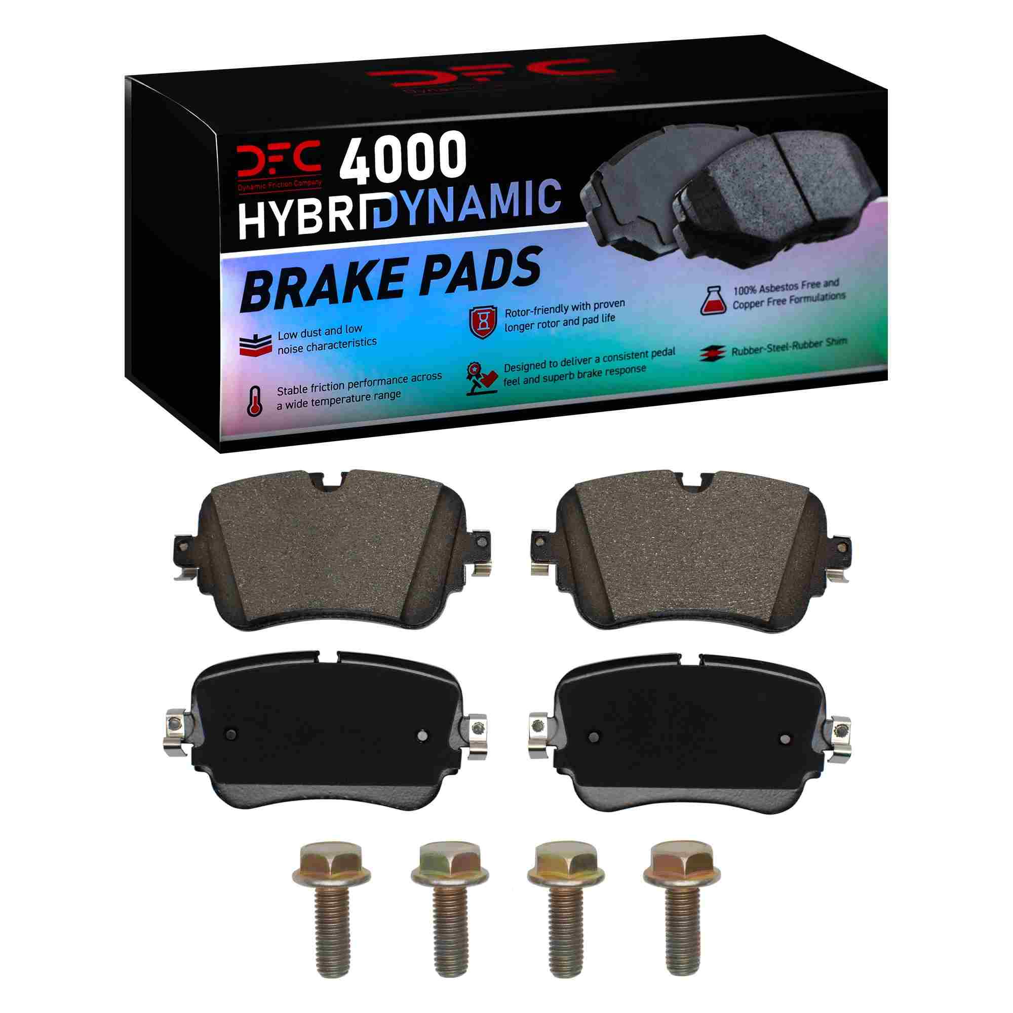 DFC HybriDynamic Brake Pads Hrdwr Kit Dynamic Friction Company 692-4000-1895-01