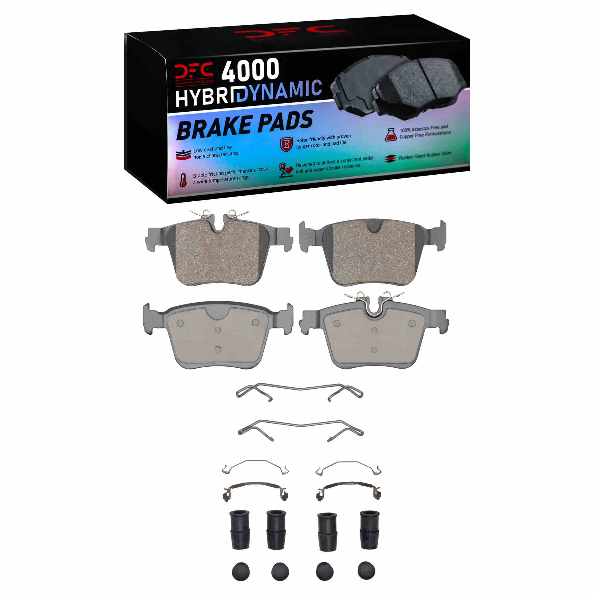 DFC HybriDynamic Brake Pads Hrdwr Kit Dynamic Friction Company 692-4000-2409-01
