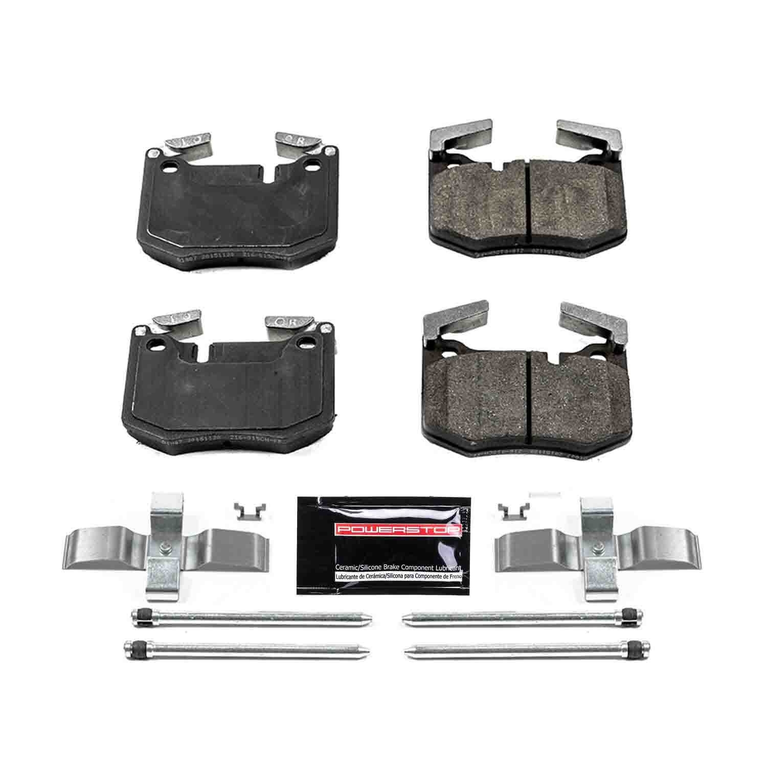 Z23 EVOLUTION SPORT CARBON-FIBER BRAKE PADS W/ HARDWARE Power Stop 218-Z23-1807