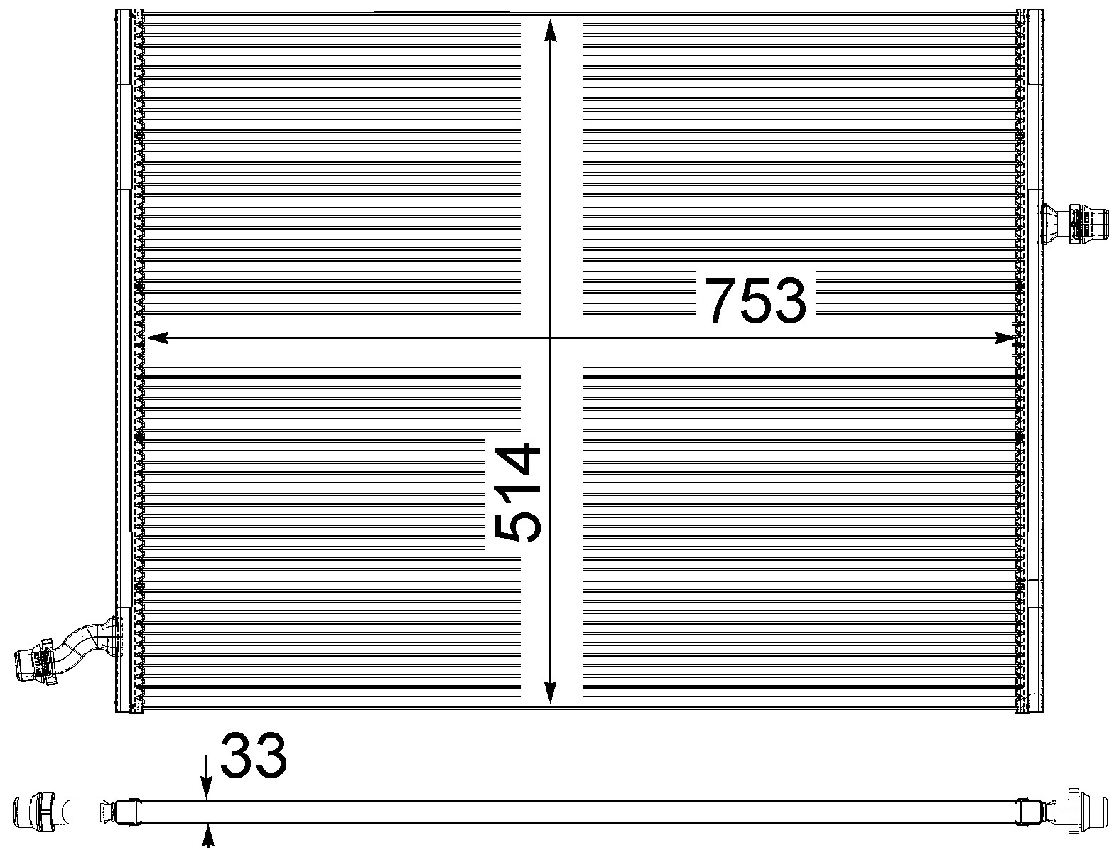 Radiator BEHR 759-CR 2099 000P