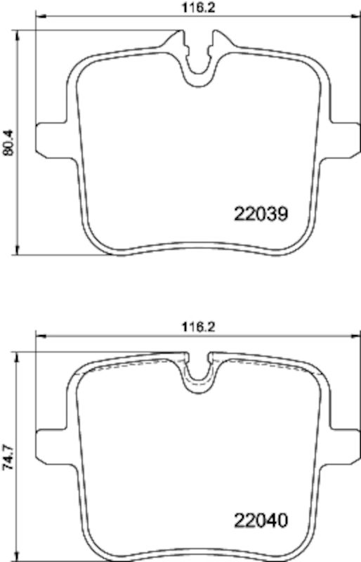 Disc Brake Pad Set Hella Pagid 676-355037991