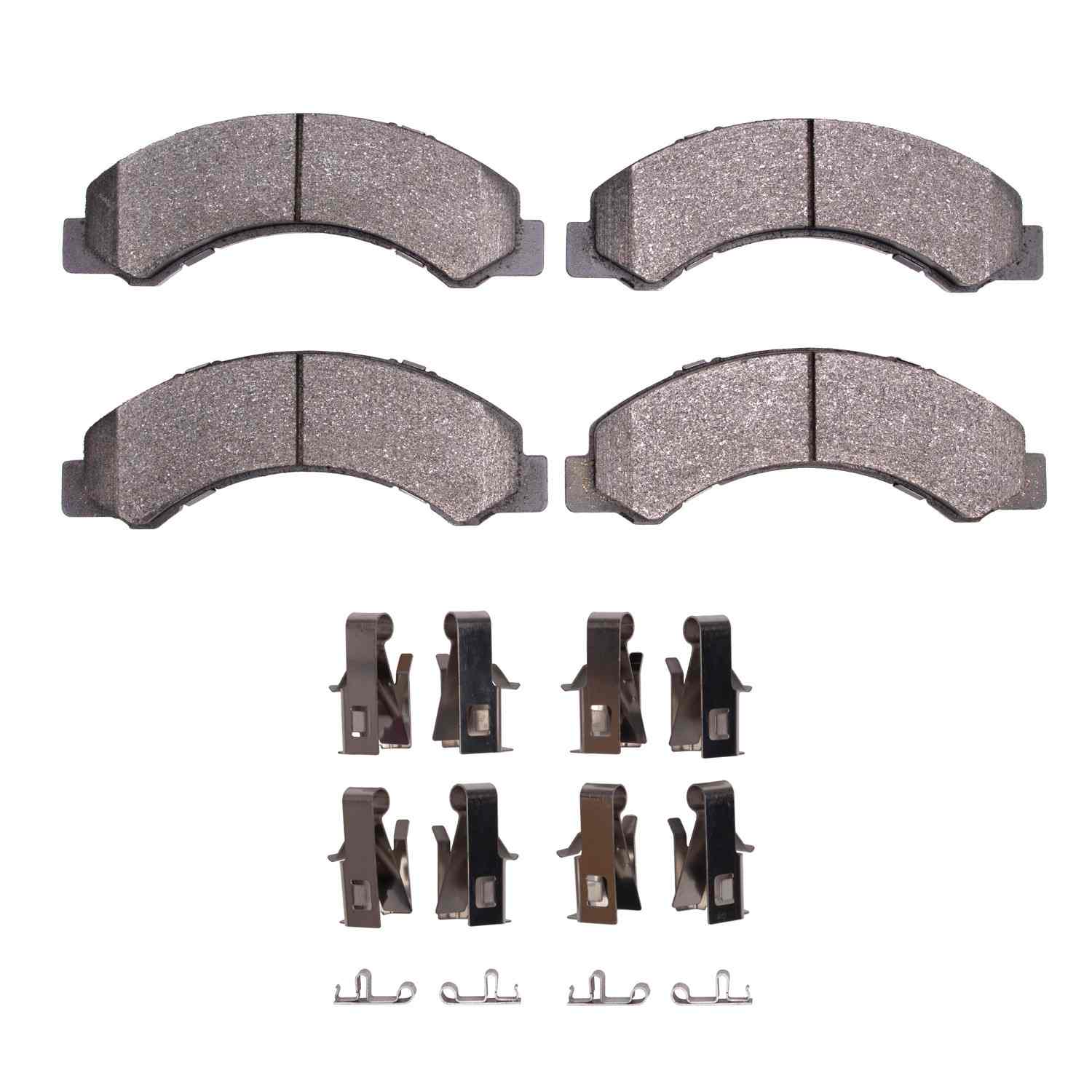 DFC 5000 Advanced Pads - Semi-Metallic and Hardware Kit Dynamic Friction Company 692-1551-0825-01
