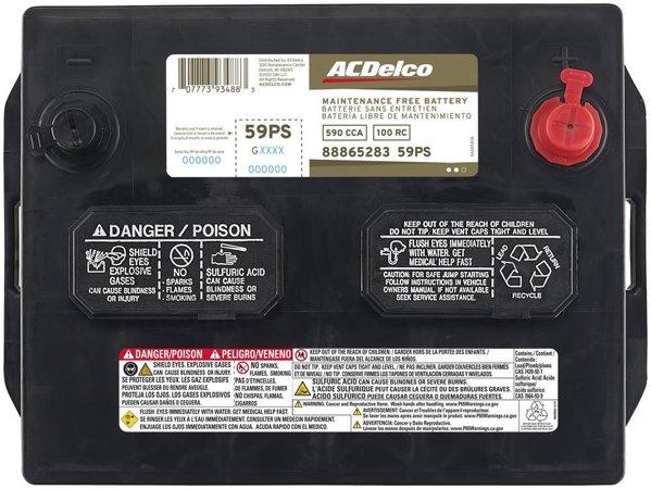ACDelco バッテリー ACDelco 59PS | CarBattery.com