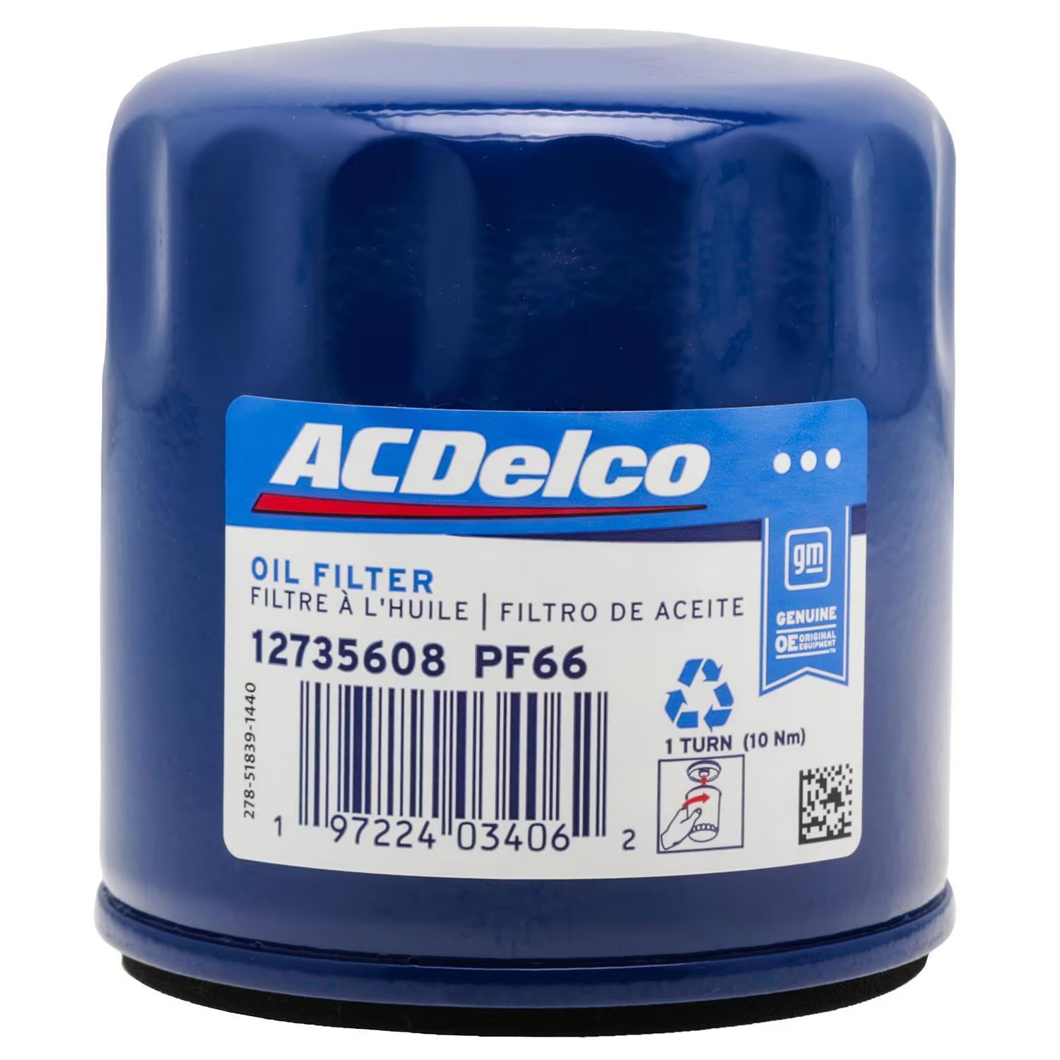 Oil Filter ACDelco 4-PF66 for 2022 GMC Acadia