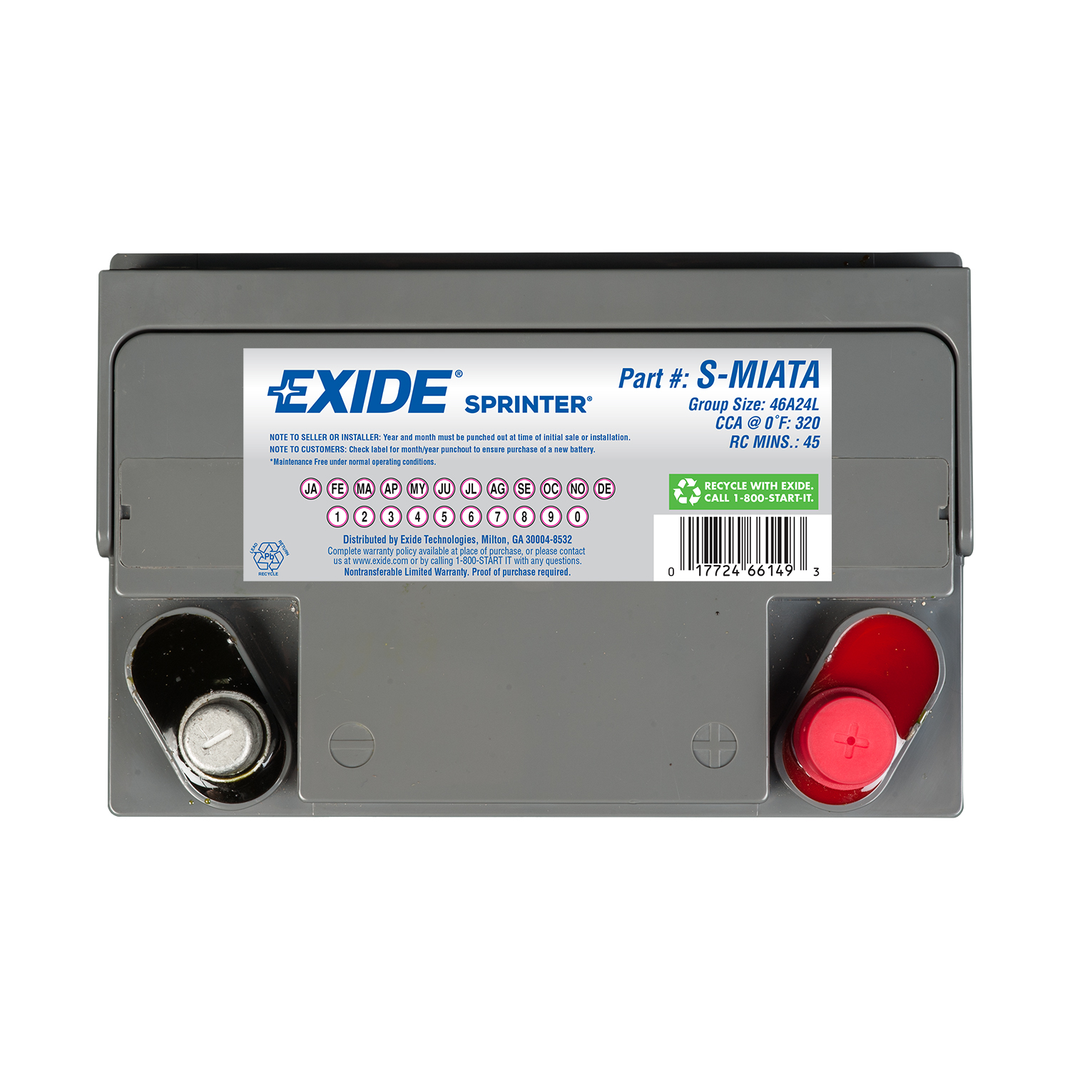 Exide S-MIATA | CarBattery.com, image size:1500x1500