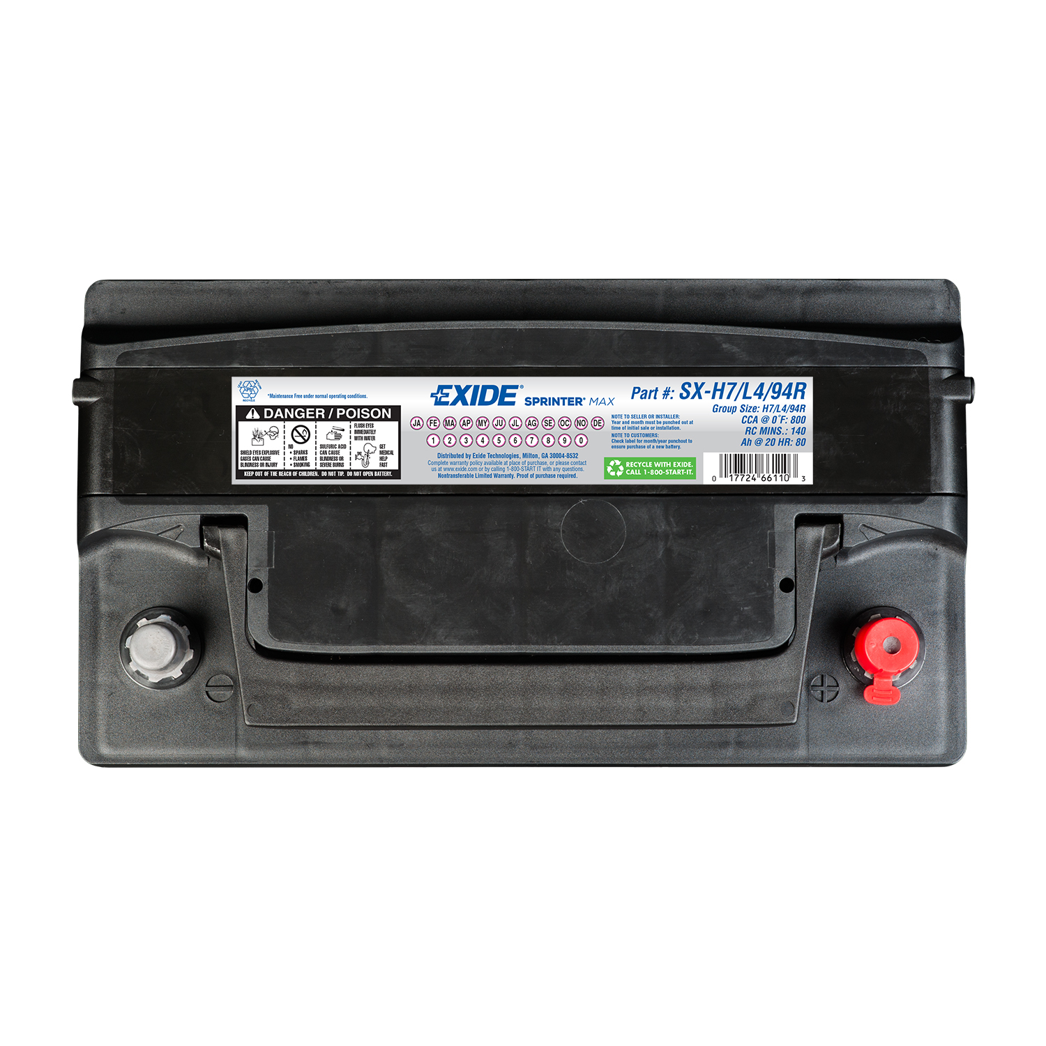 Exide SX-H7/L4/94R | 1-800-Battery
