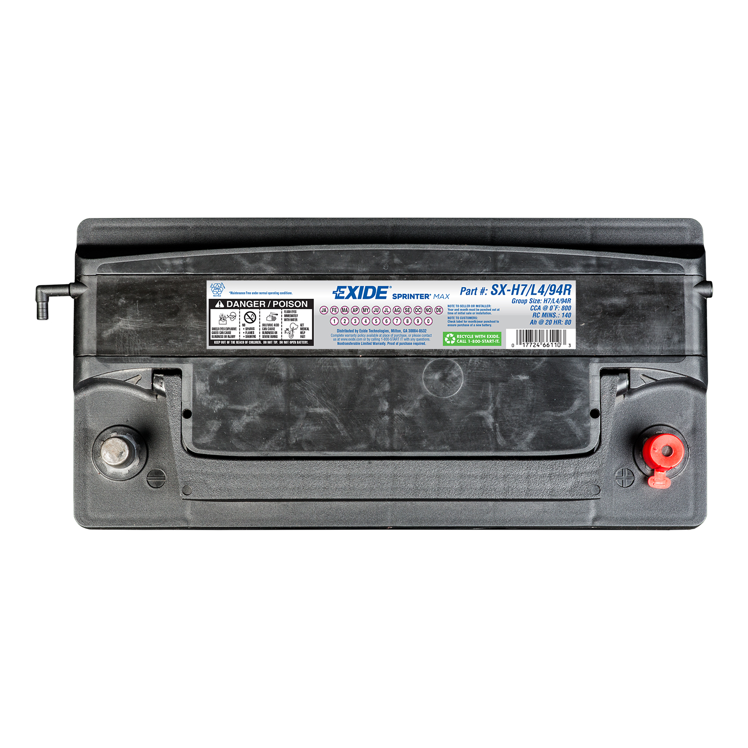 Exide SX-H8/L5/49 Group 49 12 Volt CCA 950 Exide SX-H8/L5/49
