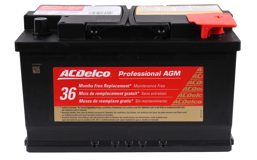 ACDelco AGM Gold Series AGM High Reserve Maintenance Free Battery 12 Volt Group 94R/H7 850 CCA CA 1000 36 Month Warranty ACDelco 94RAGMHR