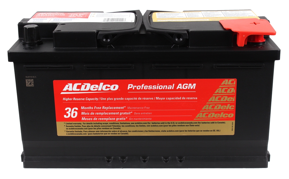 ACDelco AGM Gold Series AGM High Reserve Maintenance Free Battery 12 Volt Group 49/H8 900 CCA CA 1000 36 Month Warranty ACDelco 49AGMHR