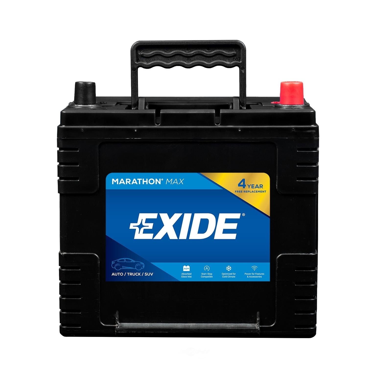 EXIDE MARATHON MAX AGM 4 YEAR AUTOMOTIVE BATTERY Exide MX35